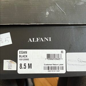 Alfani Egan Black Loafers 8.5M